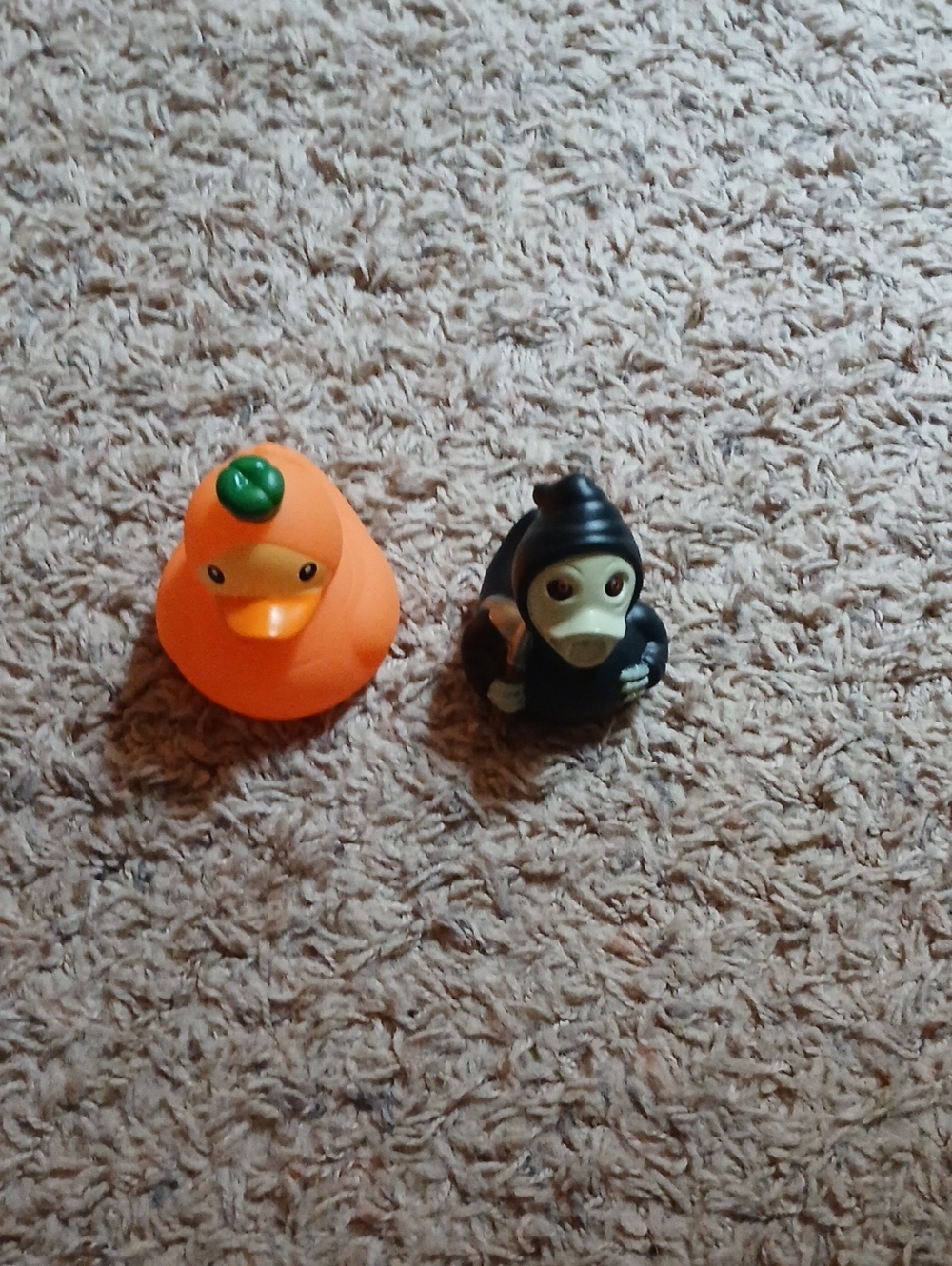 Grim Reaper And Pumpkin Rubber Duck